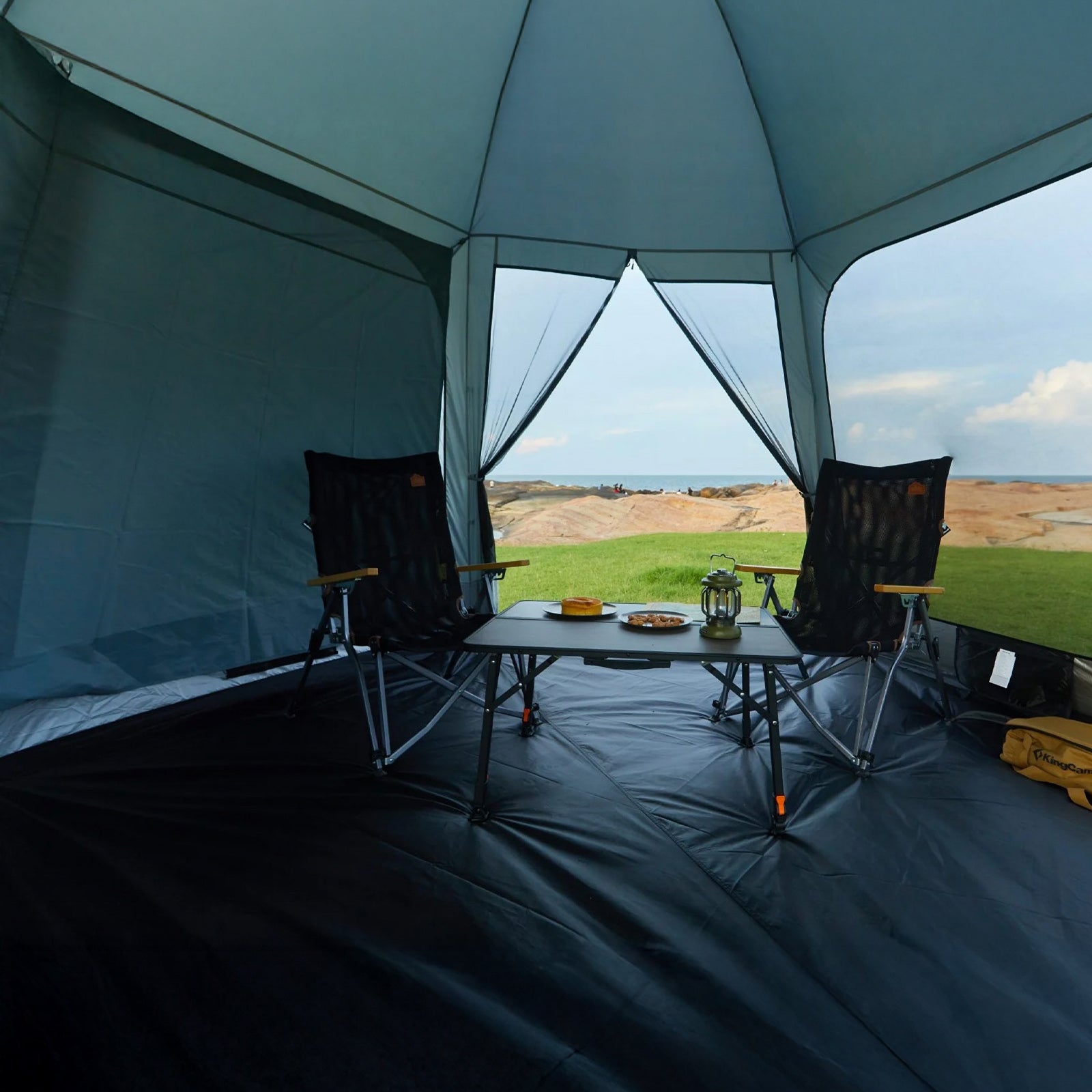 KINGCAMP Pavillon Seitenwand Cairo Shade Camping Zelt Sonnenschutz UPF50+