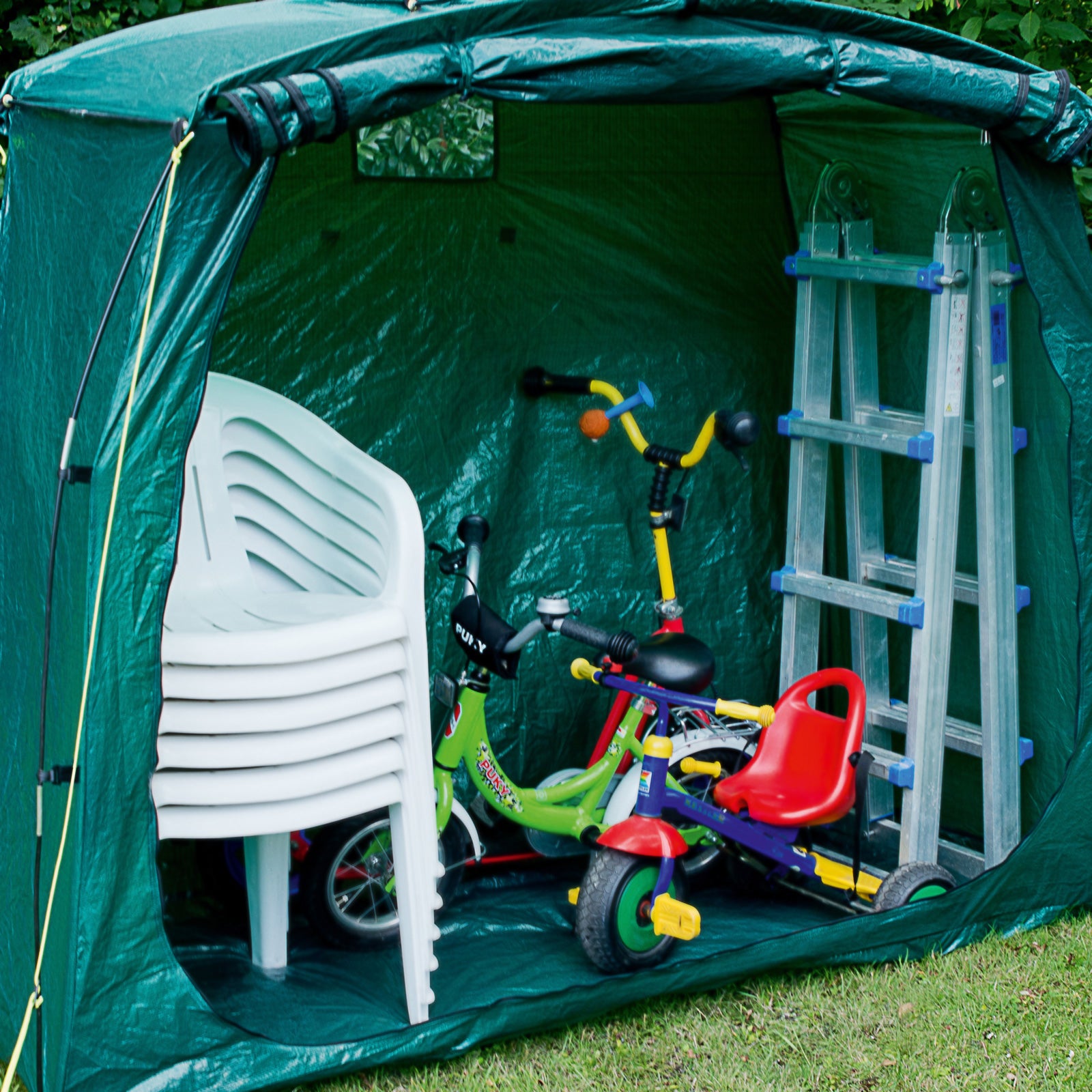 Universal Fahrrad Garage - Camping Vorrat Lagerzelt Garten Geräte Beistell Zelt
