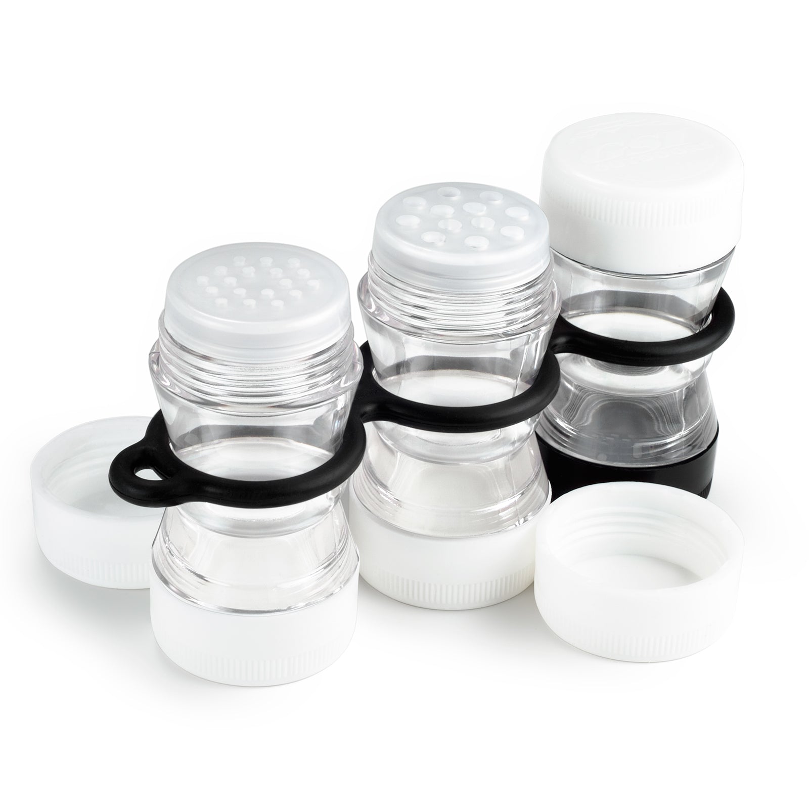 GSI Camping Mini Salt Pepper Spice Shaker Set Can Jars Outdoor 22 Labels