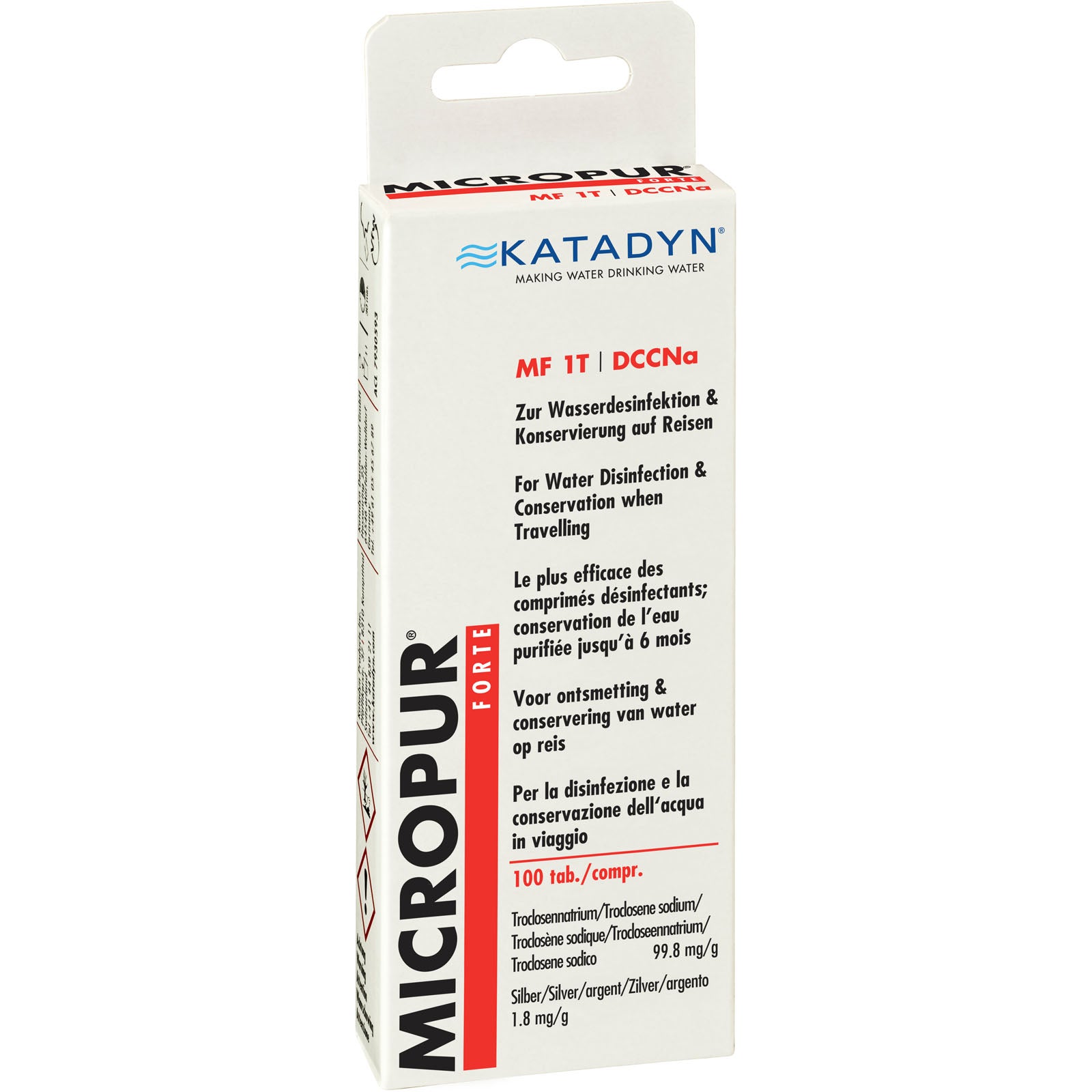 MICROPUR Forte MF 1T/100 Tabletten Trink Wasser Aufbereitung Konservierung Chlor