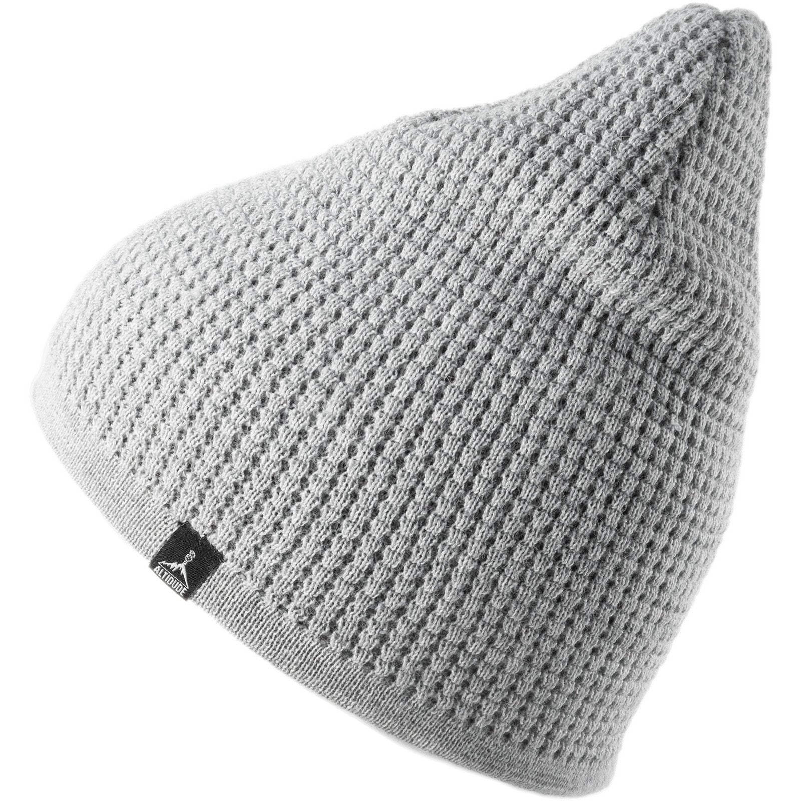 ALTIDUDE Wintermütze Waffle Fein Strickmütze Unisex Beanie Mütze Merino Wolle