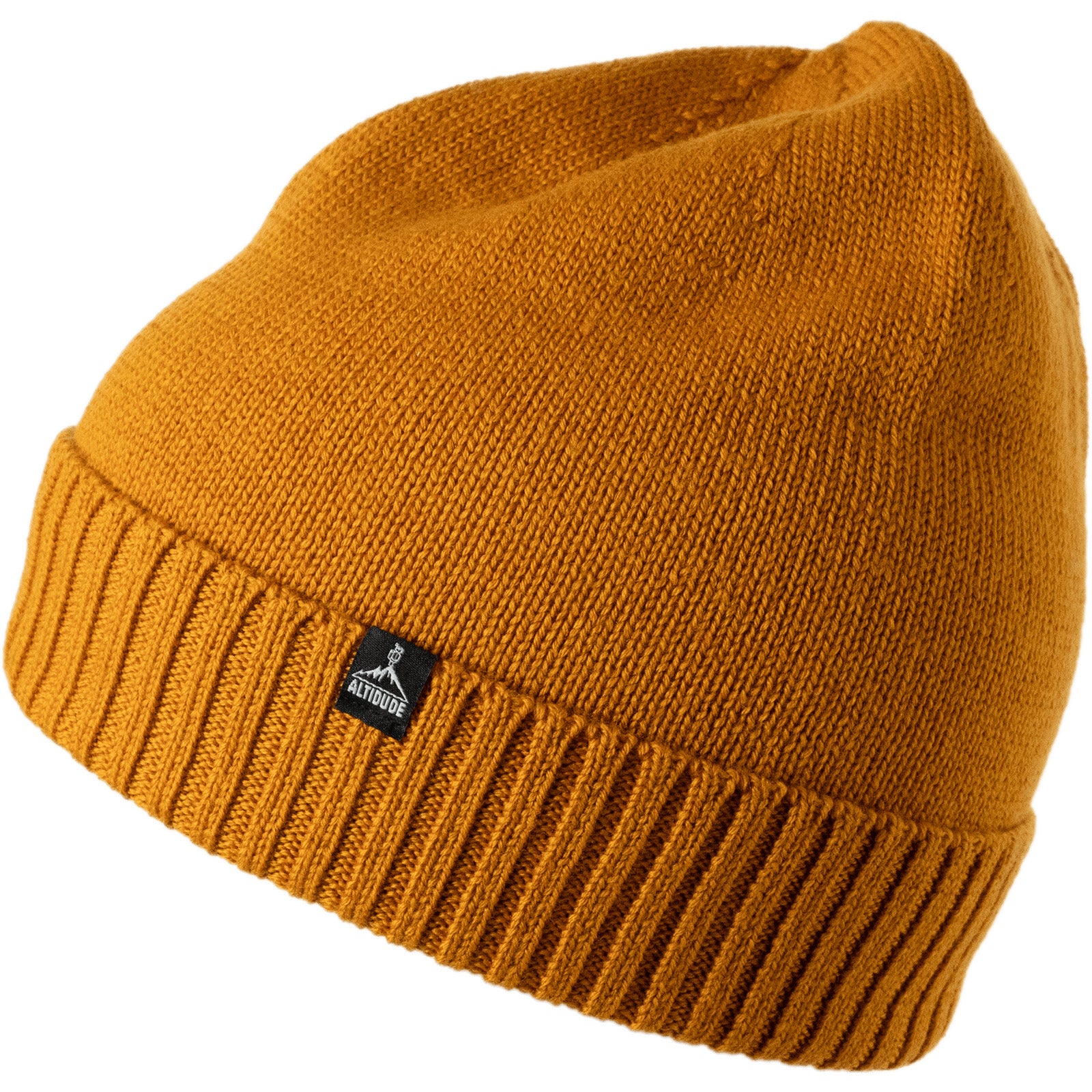 Bonnet d'hiver Altidude en maille fine unie, bonnet unisexe 100 % laine mérinos