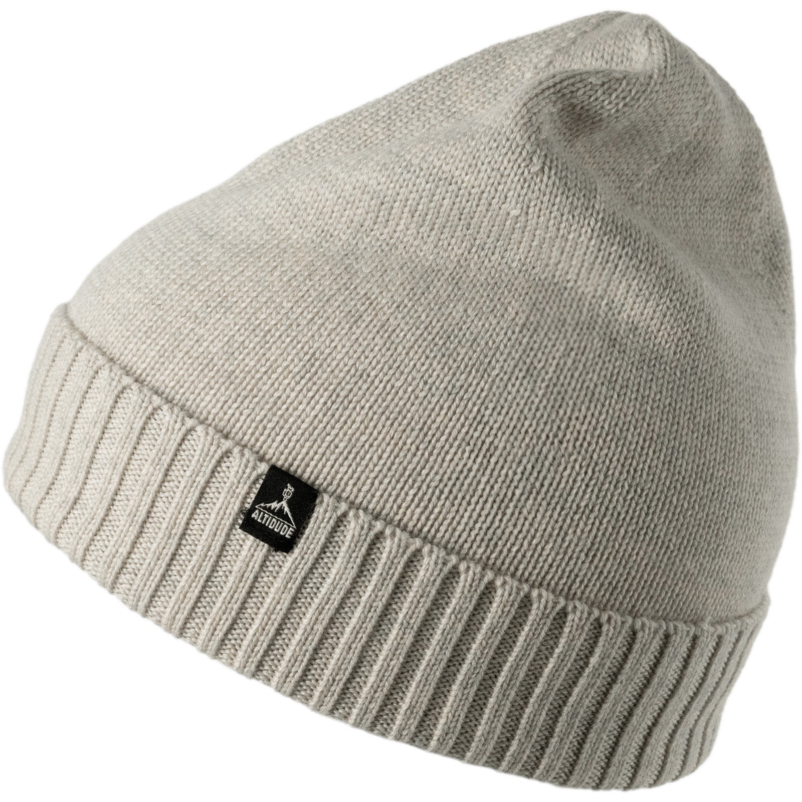 Bonnet d'hiver Altidude en maille fine unie, bonnet unisexe 100 % laine mérinos