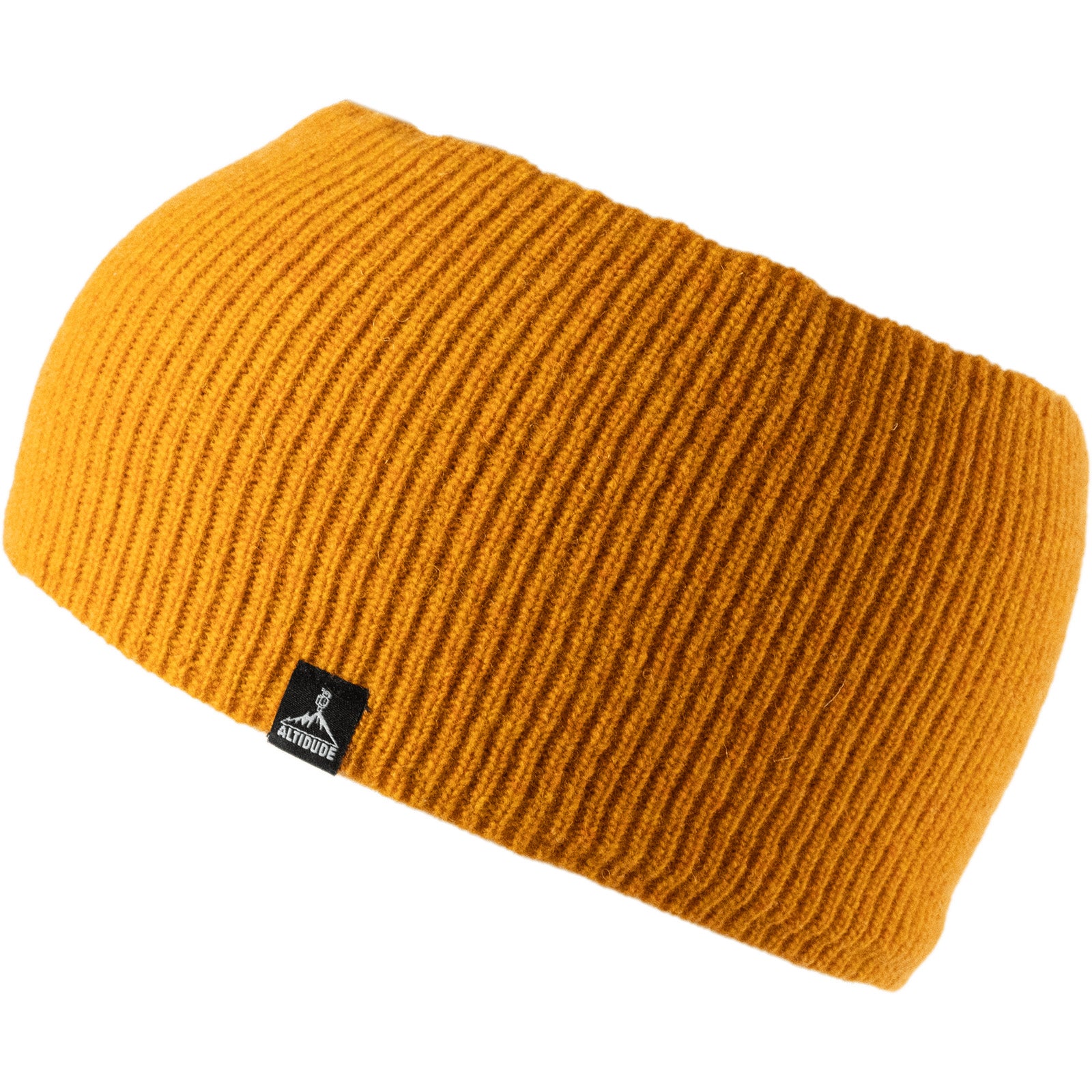 Bandeau ALTIDUDE en laine mérinos, bandeau en tricot côtelé Hermit, protège-oreilles en laine d'agneau