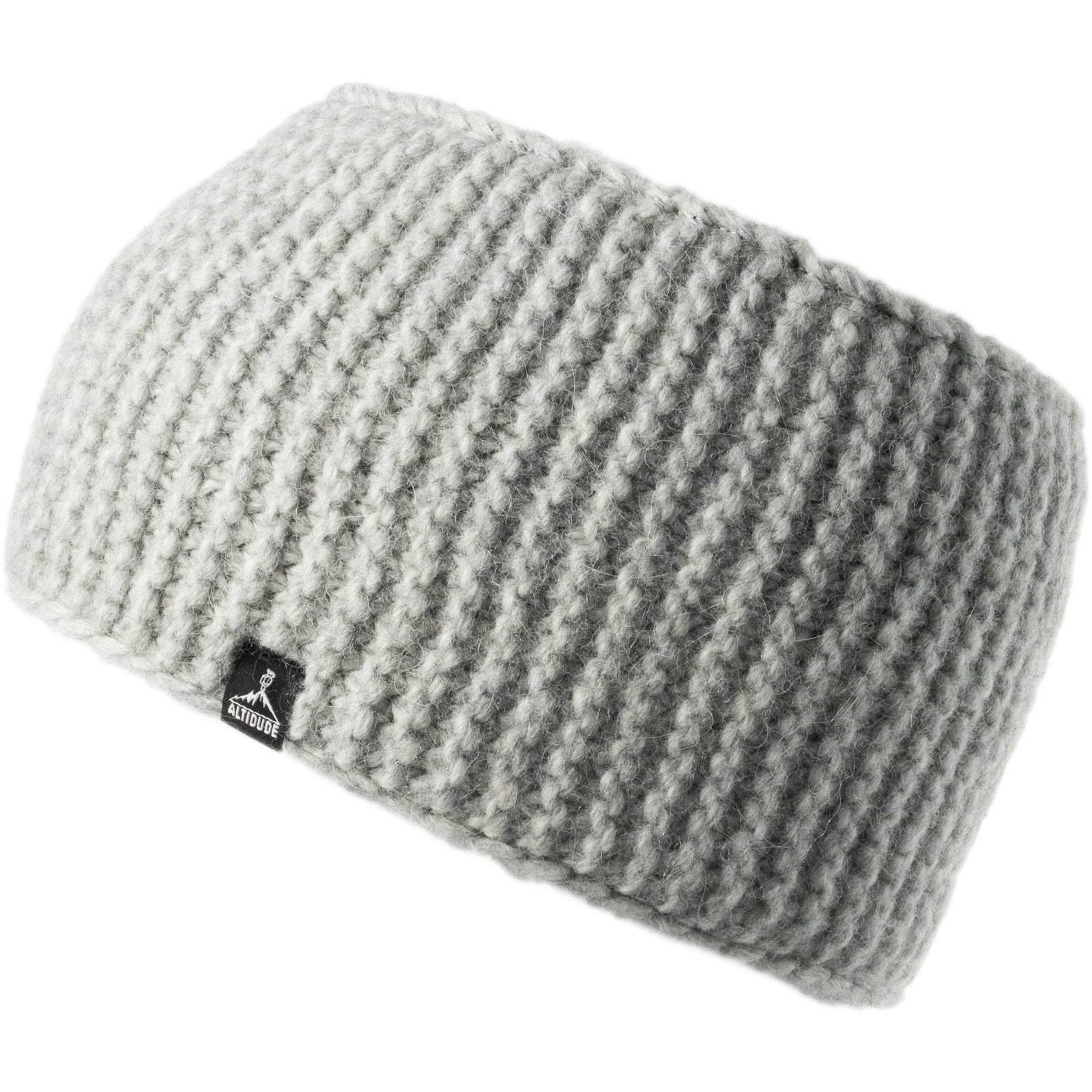 ALTIDUDE Merino Stirnband Cloud Grob Strick Kopfband Ohren Schützer Alpaka Wolle