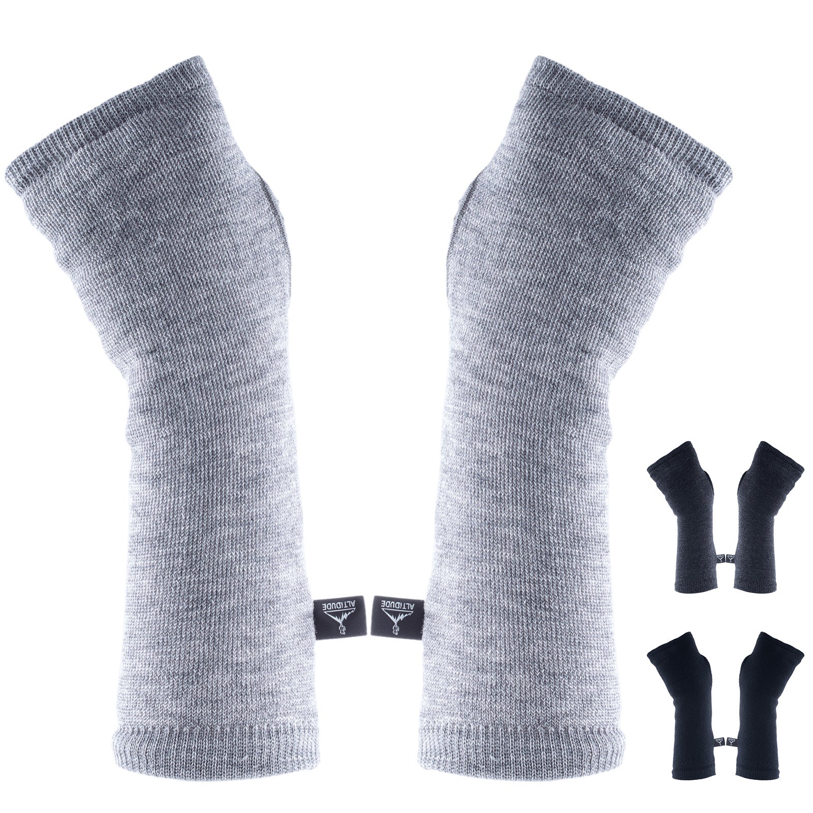 ALTIDUDE Wristwarmer Terry Arm Warmers Pulse Warmers Fingerless 100% Merino Wool