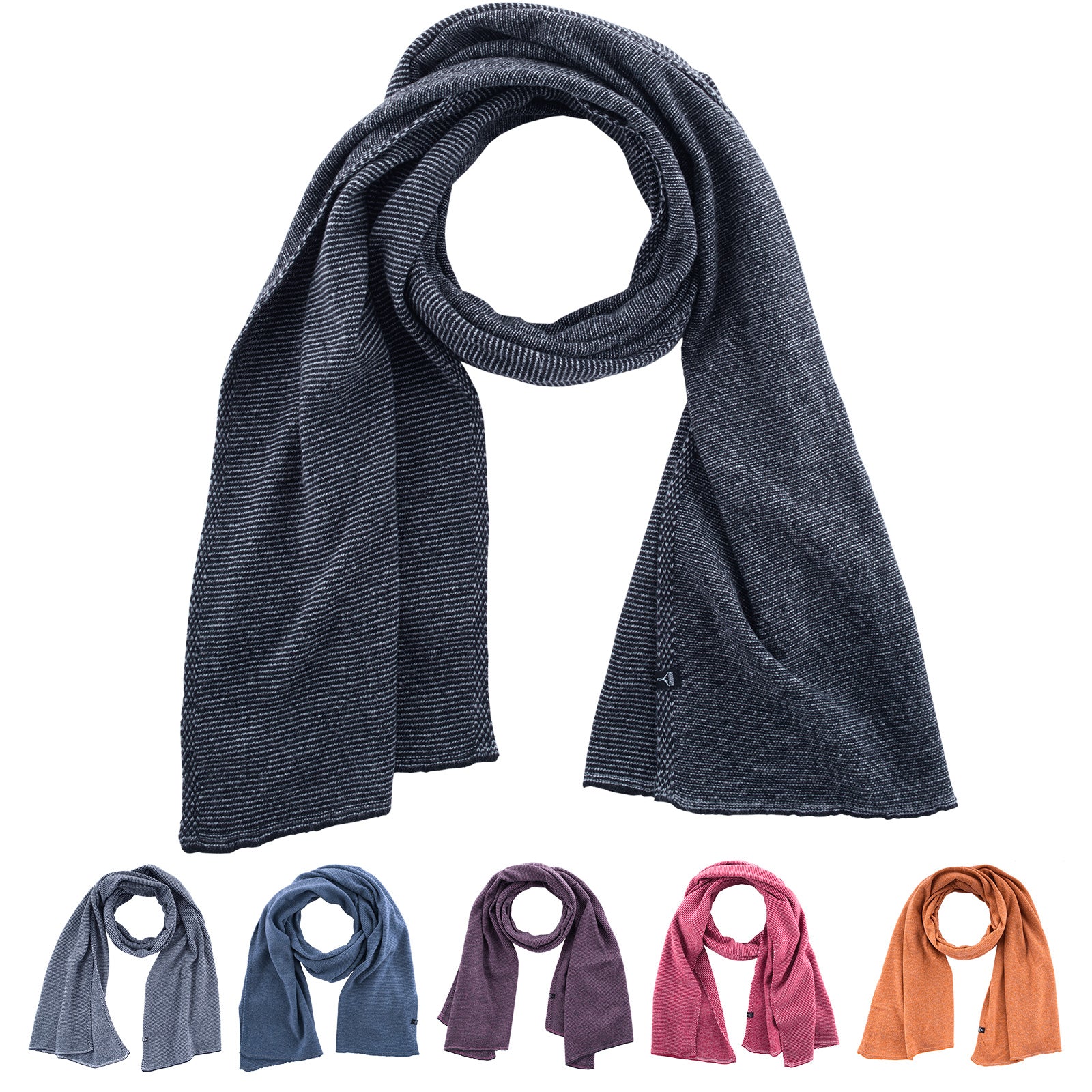 ALTIDUDE Wool Scarf Ember Fine Knit Scarf Unisex Winter Scarf XL Lamb Wool