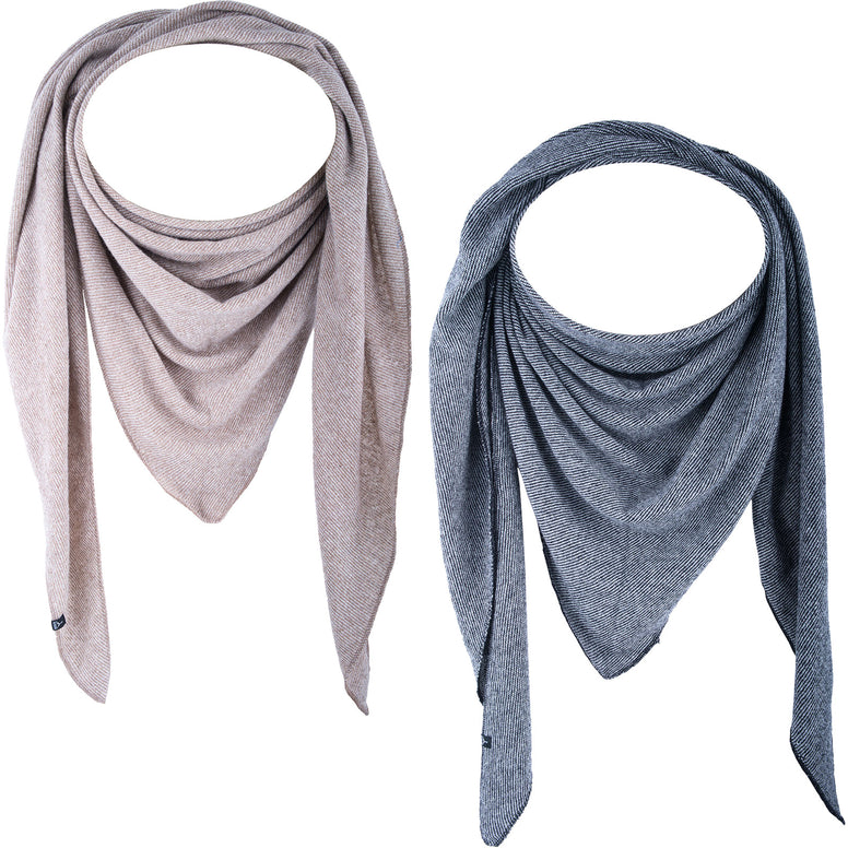 ALTIDUDE Wool Scarf Wedge Triangle Scarf Knitted Scarf Unisex Winter XL Lamb Wool