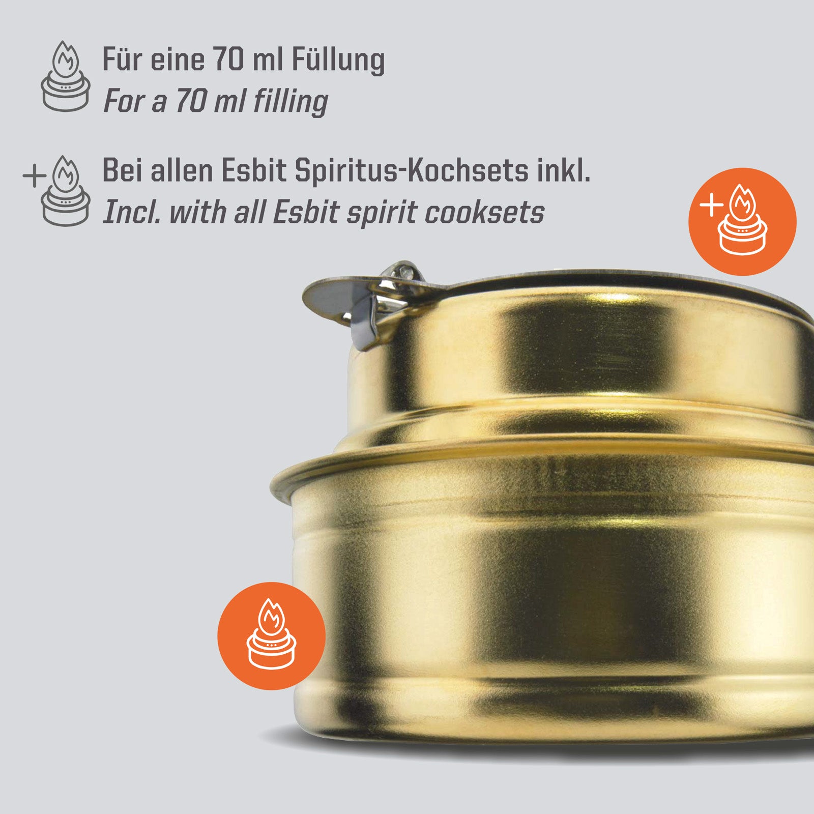 ESBIT spirit burner brass alcohol burner camping stove trekking outdoor