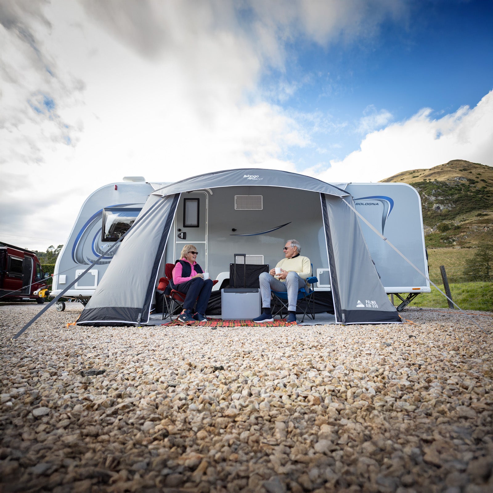 VANGO Vorzelt Palma 330 Air Caravan Wohnwagen Zelt Camping Luftzelt Aufblasbar