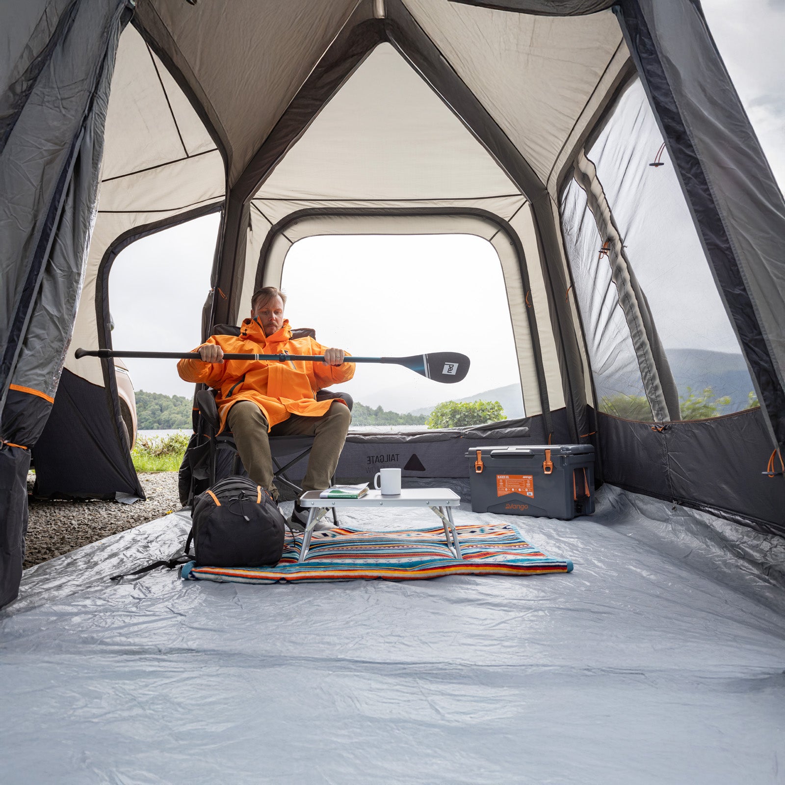 VANGO Bus Vorzelt Heckzelt Tailgate AirHub II Low Camping Auto Luft Aufblasbar