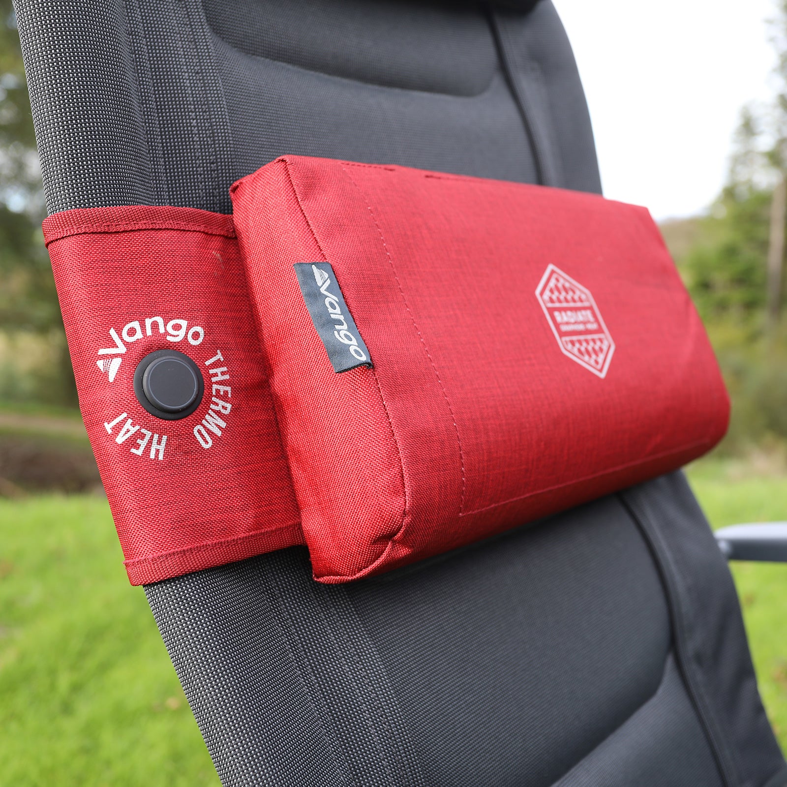 VANGO Camping Chair Heating Cushion Radiate Thermo Back Pillow Heated Battery