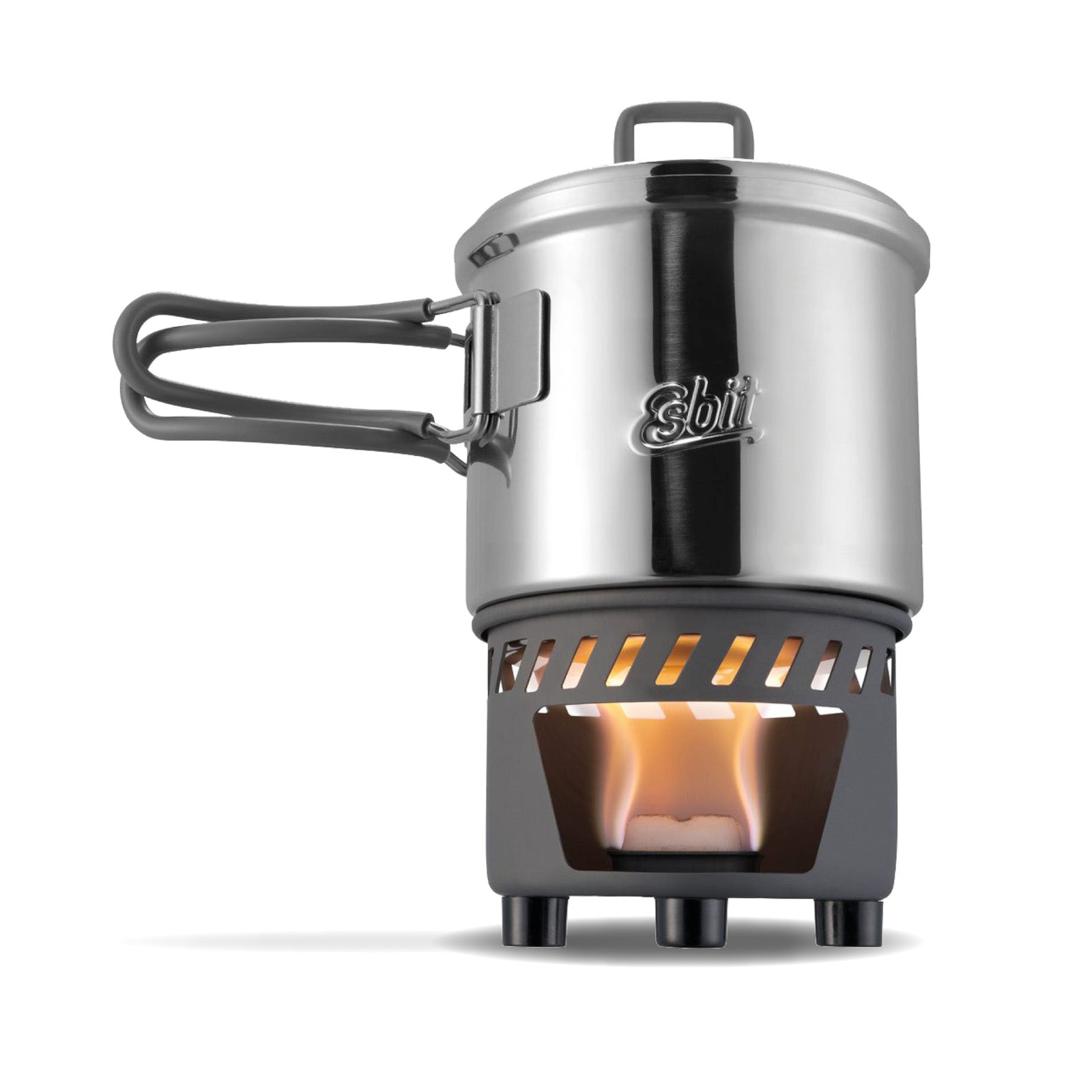 ESBIT Dry Fuel Cooking Set Mini Camping Stove Outdoor Stove Set Stainless Steel