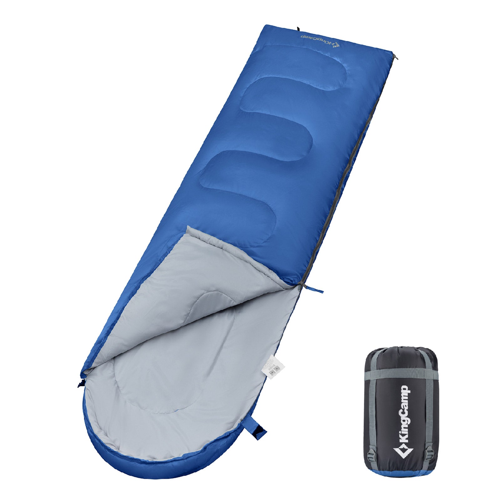KINGCAMP Oasis 250 Kinder Decken Schlafsack Sommer Camping 1,40 m Lang & Breit