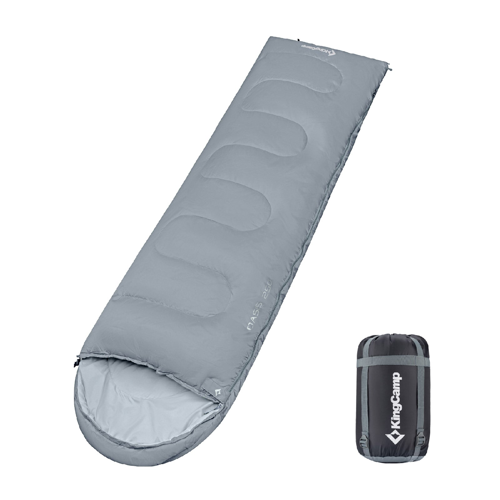 KINGCAMP Oasis 250 Kinder Decken Schlafsack Sommer Camping 1,40 m Lang & Breit