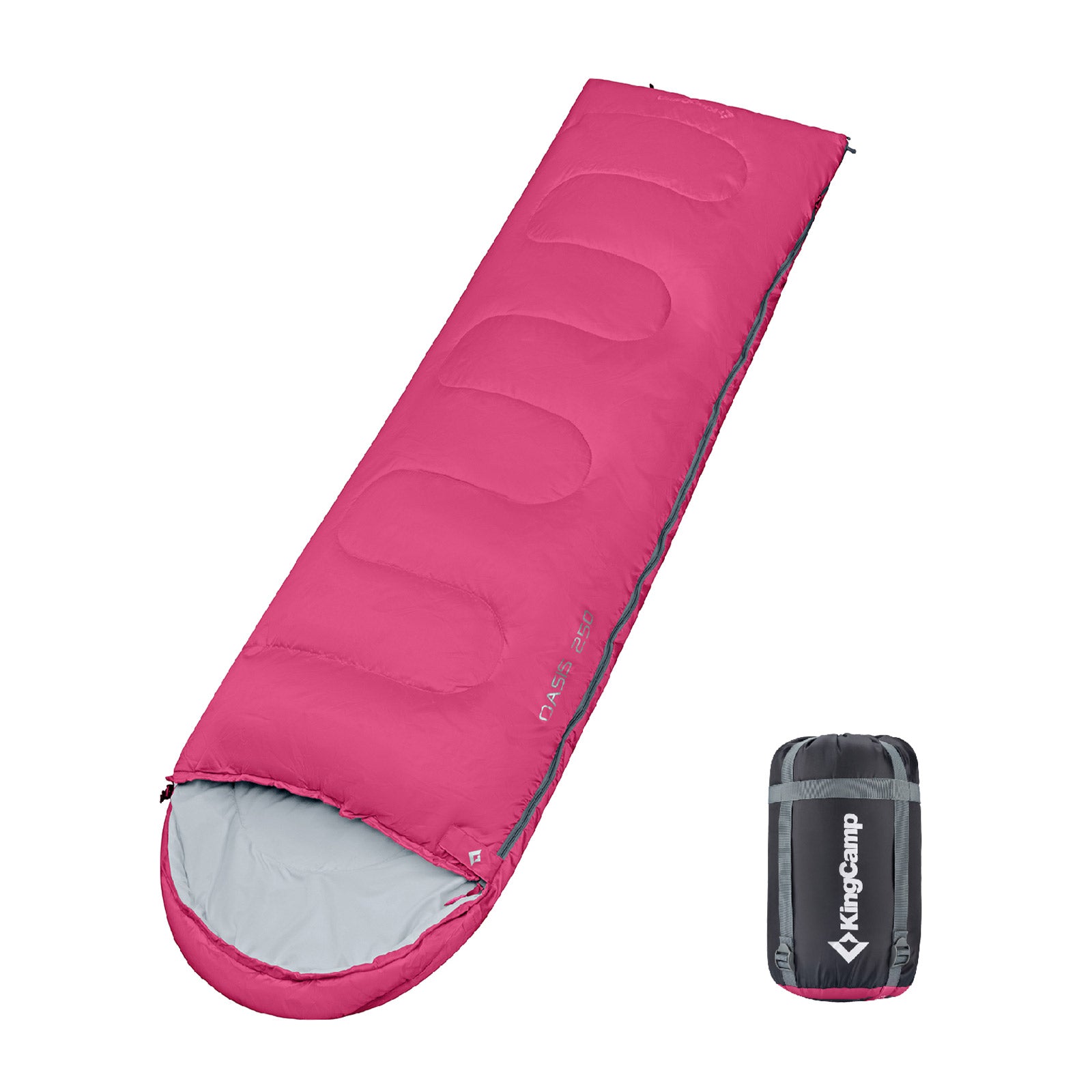 KINGCAMP Oasis 250 Kinder Decken Schlafsack Sommer Camping 1,40 m Lang & Breit