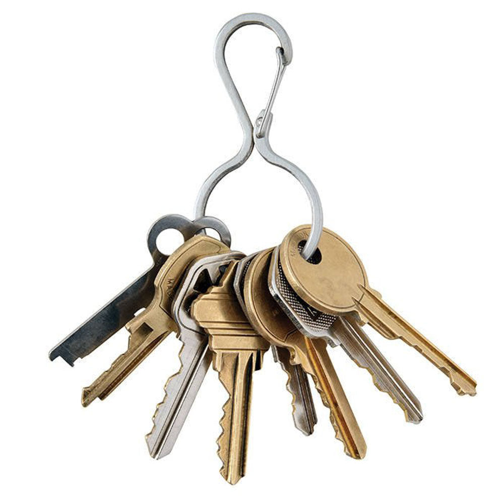 NITE IZE InfiniKey Clip Edelstahl Karabiner Schnapphaken Schlüssel Ring Anhänger