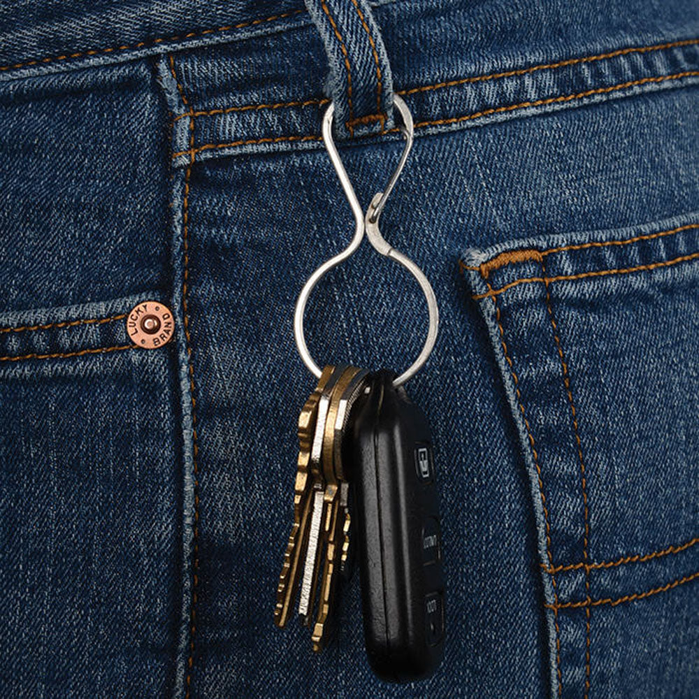 NITE IZE InfiniKey Clip Edelstahl Karabiner Schnapphaken Schlüssel Ring Anhänger