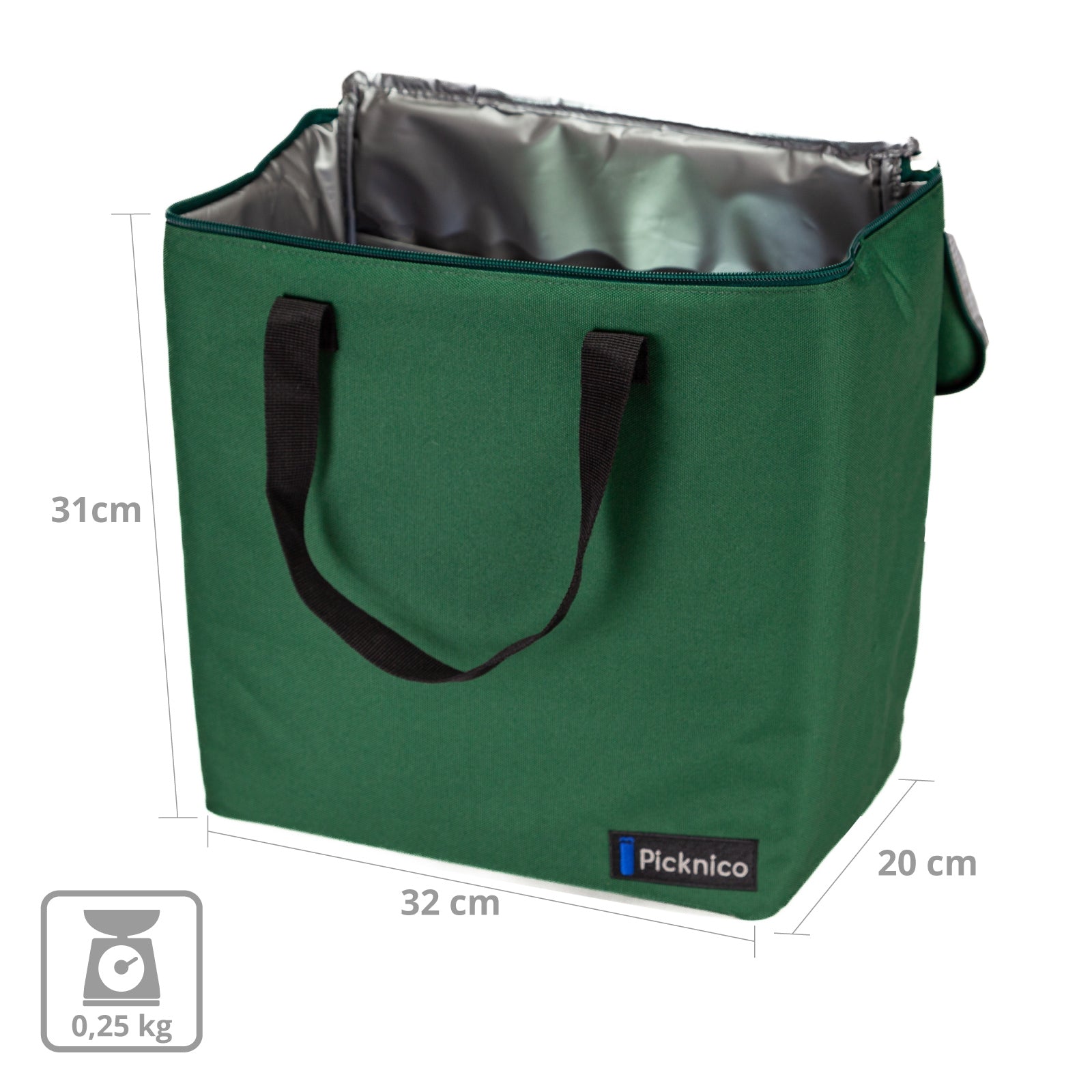Ensemble table de pique-nique PICKNICO + tabouret, sac à dos, sac isotherme, camping, aluminium, bambou et bois