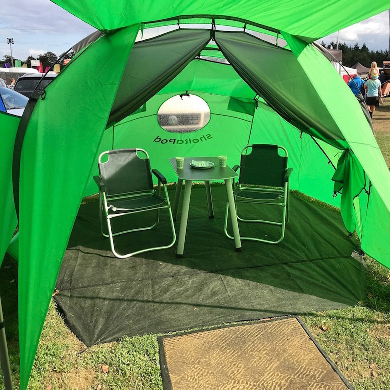 SHELTAPOD Bus Awning Rear Tent Bus Tent Camping Bus Tent SUV VW Van Freestanding