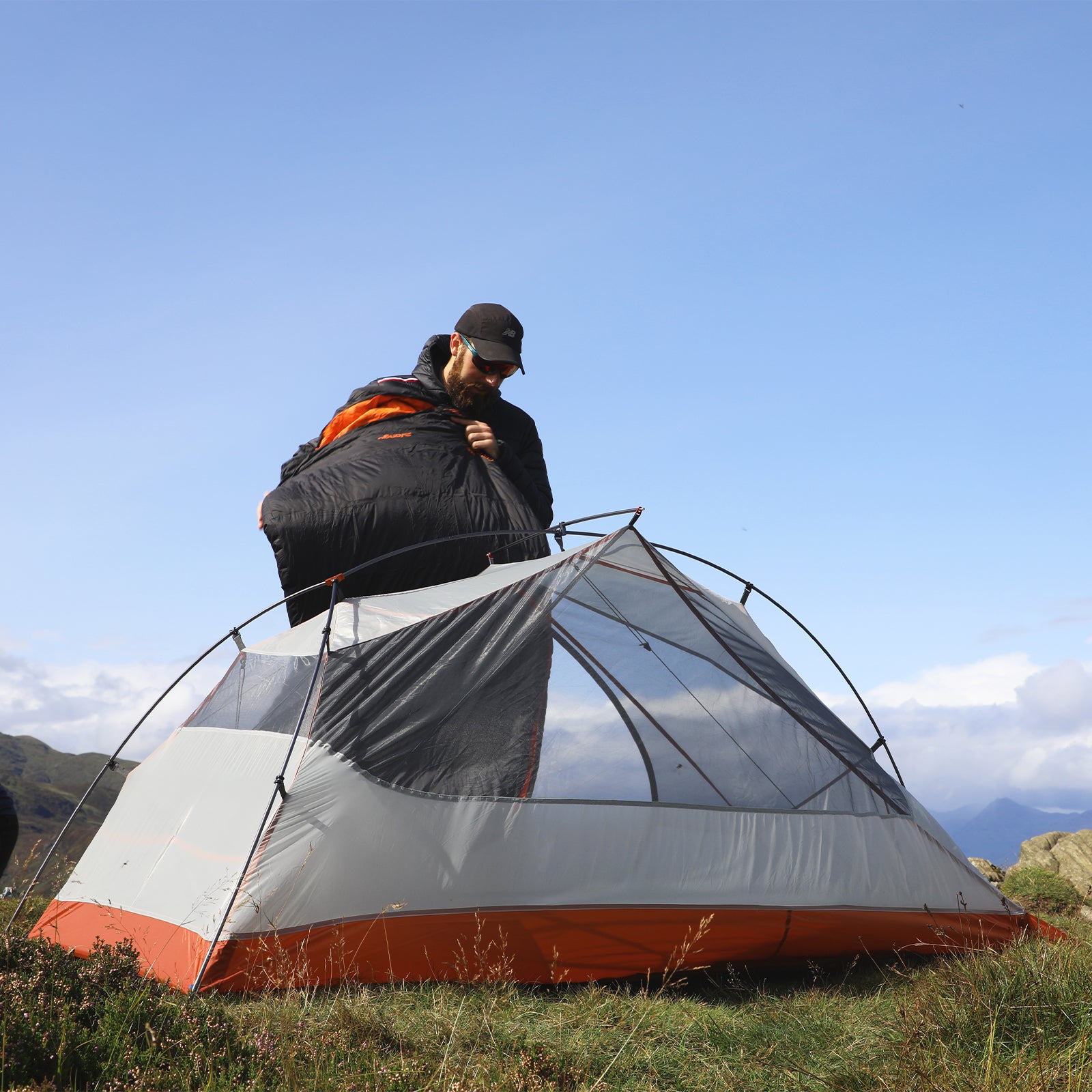 F10 Trekkingzelt Radon UL 1 Personen Camping Fahrrad Einmann Zelt Biwak 1,2 kg