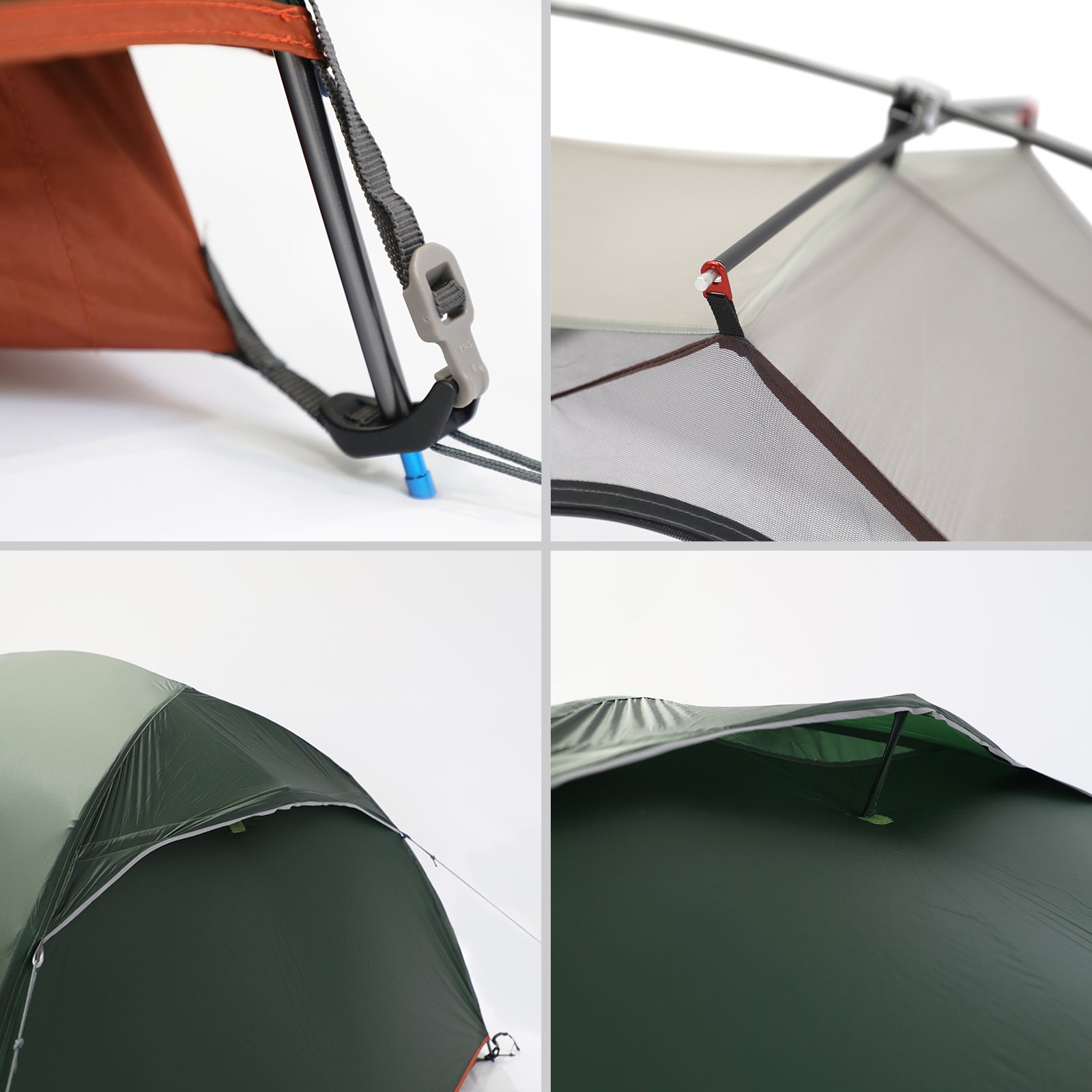 F10 Trekkingzelt Radon UL 2 Personen Camping Fahrrad Einmann Zelt Biwak 1,6 kg