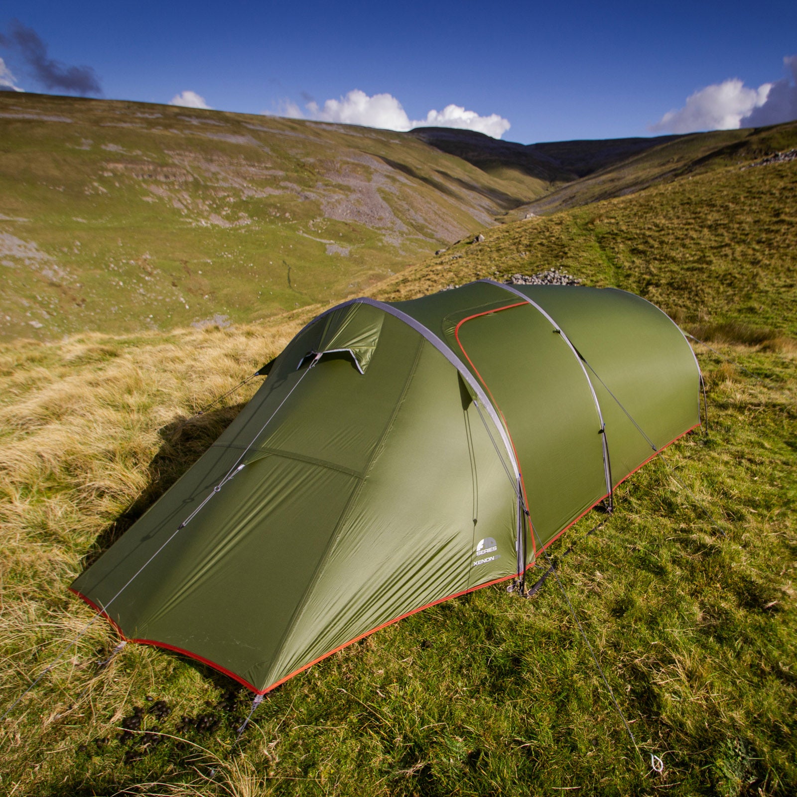 F10 Trekkingzelt Xenon UL 2 Personen Camping Fahrrad Tunnel Zelt Biwak 1,6 kg