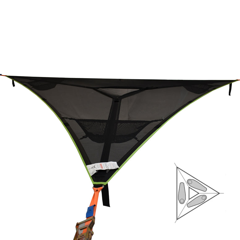 Tente hamac Trillium 3 personnes pour trekking en plein air, double tente d'arbre 4x4 m