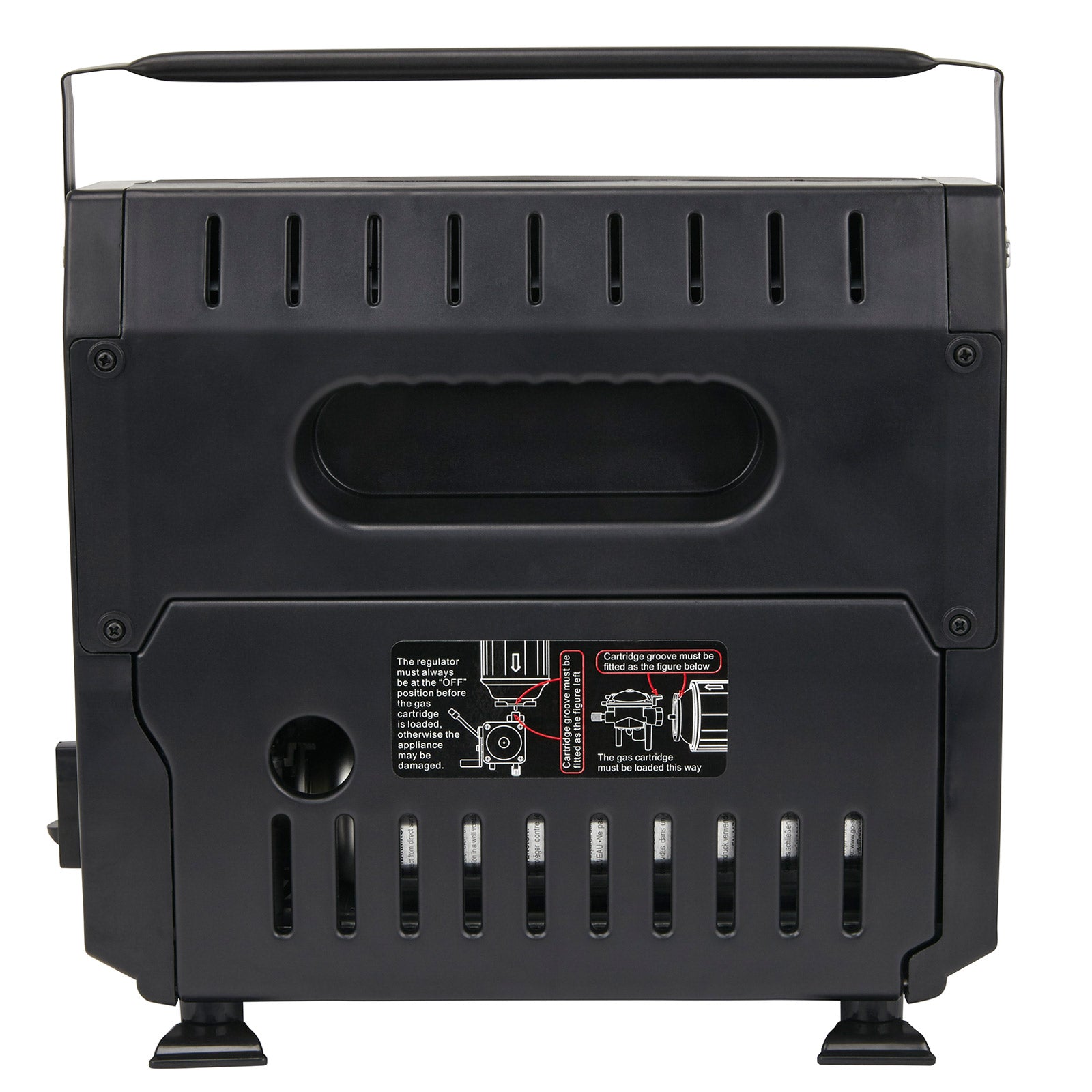 GO SYSTEM Fan Heater Gas Heater Camping Front Tent Heater Ceramic 1.2 kW