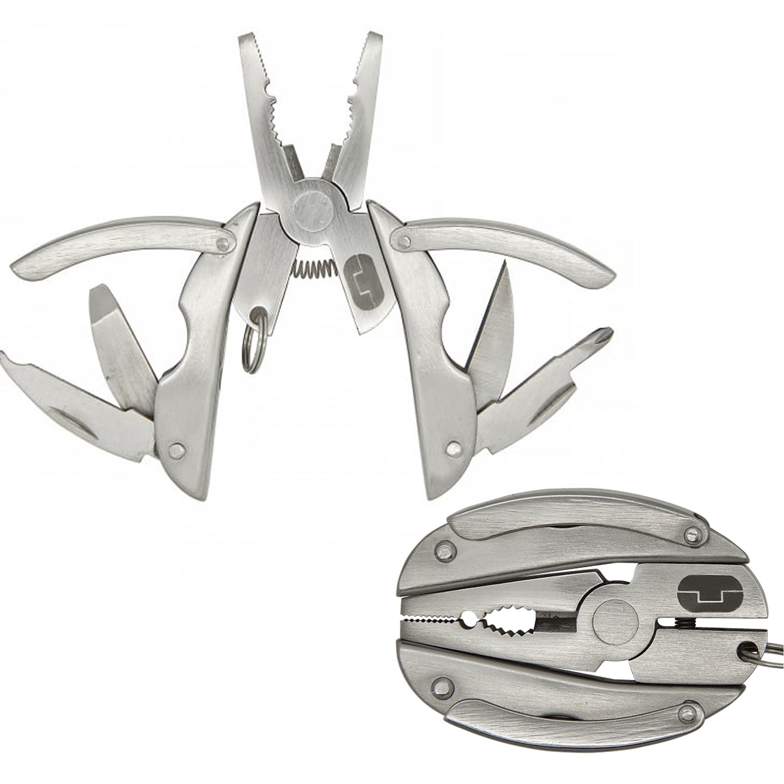 TRUE UTILITY Mini Multitool Scarab - Pocket Knife Fishing Hunting Keychain