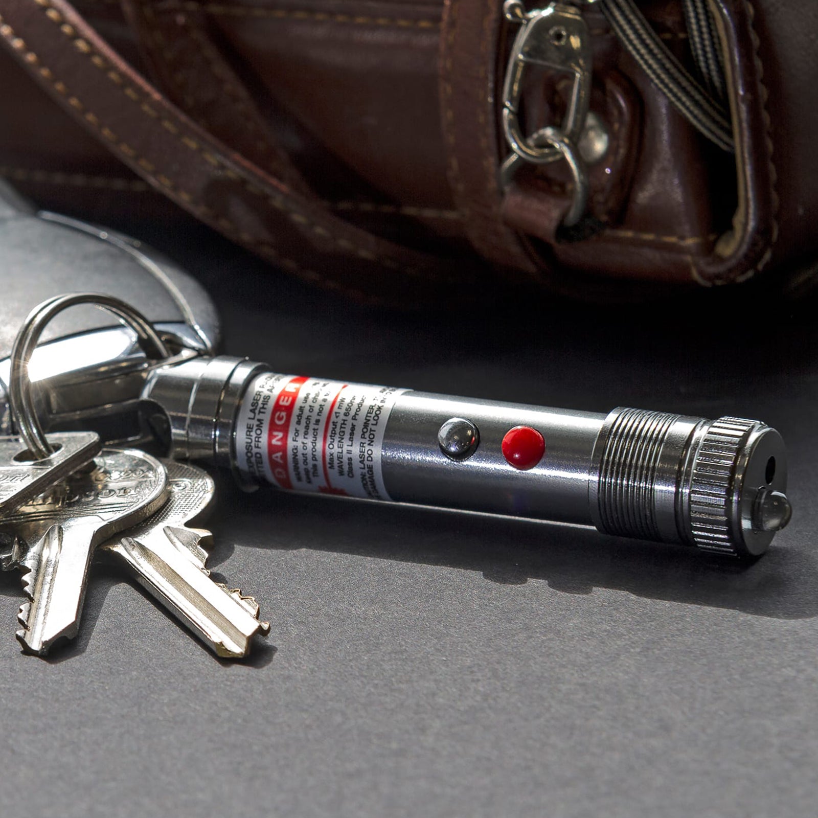 TRUE UTILITY Mini Flashlight LED LaserLite+ Laser Pointer Keychain