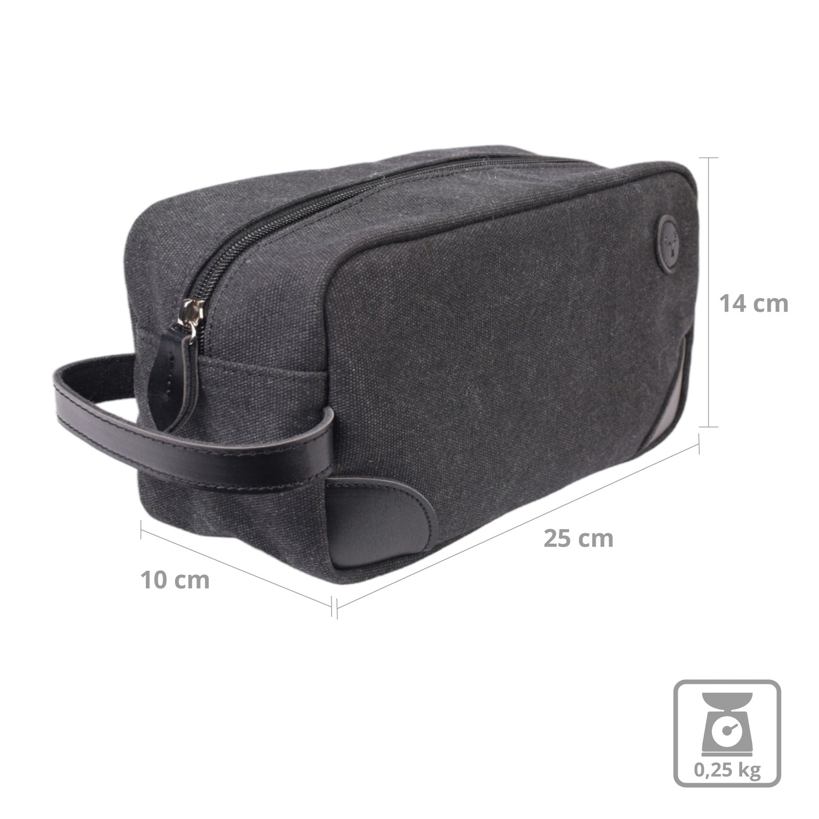YAKFIELD Wash Bag Dias Canvas Toiletry Bag Cosmetic Toiletry Wash Bag