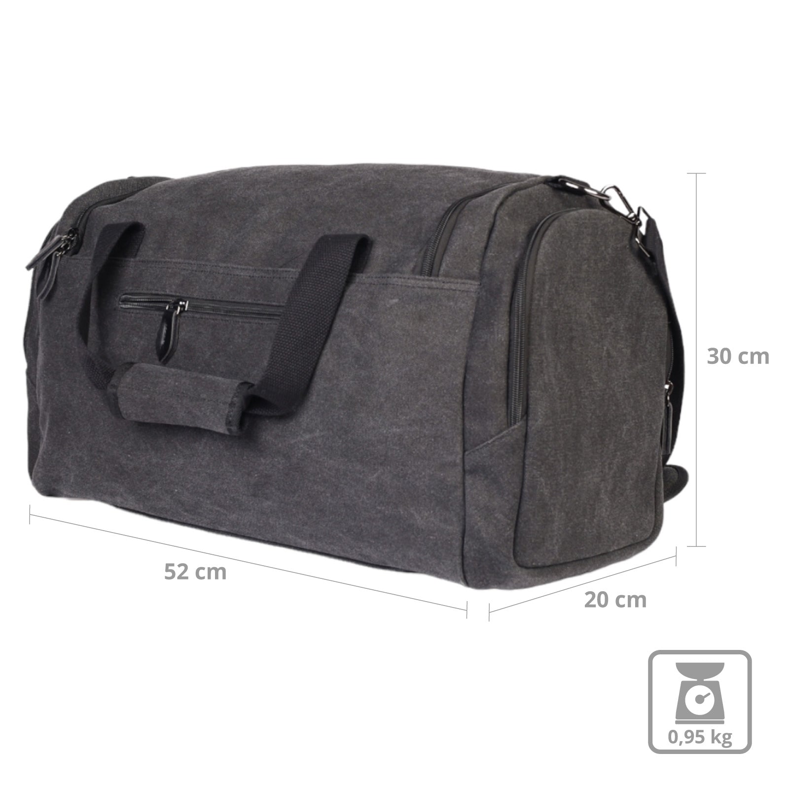 YAKFIELD Travel Bag Duffle Bag Mikkelsen Sport Gym Bag Weekender Lightweight 34 L
