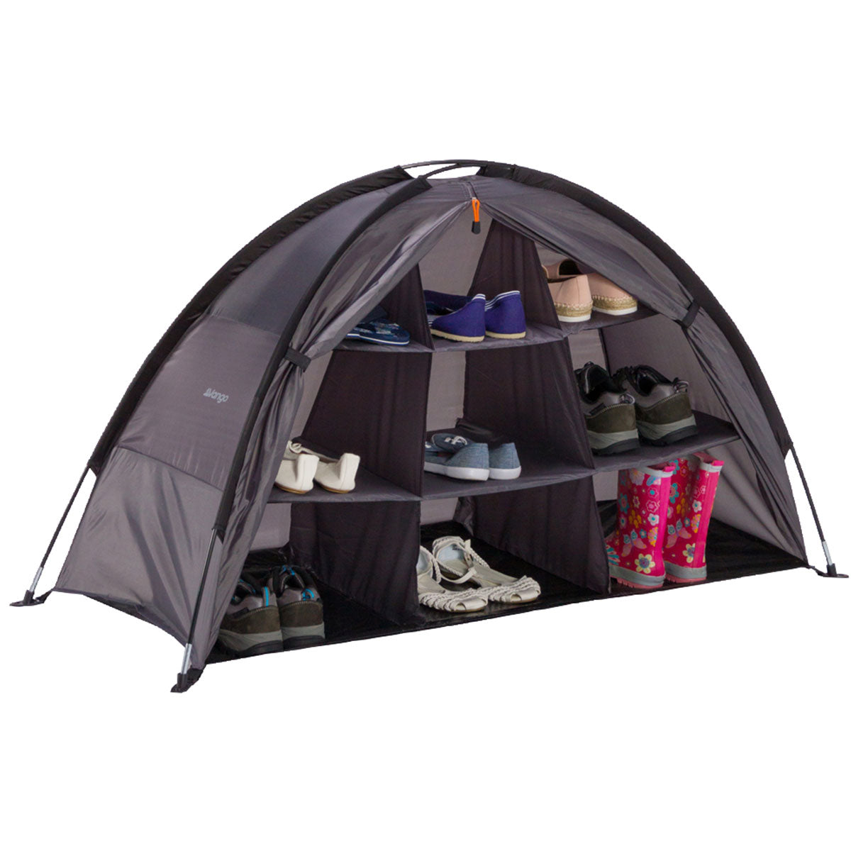 VANGO Storage Organizer Camping Shelf Tent Cabinet Organizer Folding Cabinet 9 Compartments