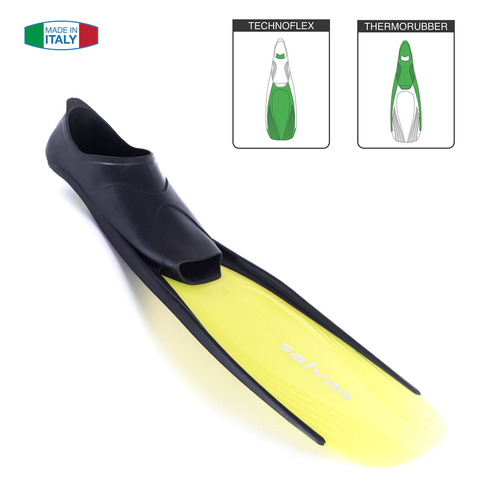 Palmes de natation SALVAS Murena Snorkel Diver Long Fin Adulte et Enfant 27-45