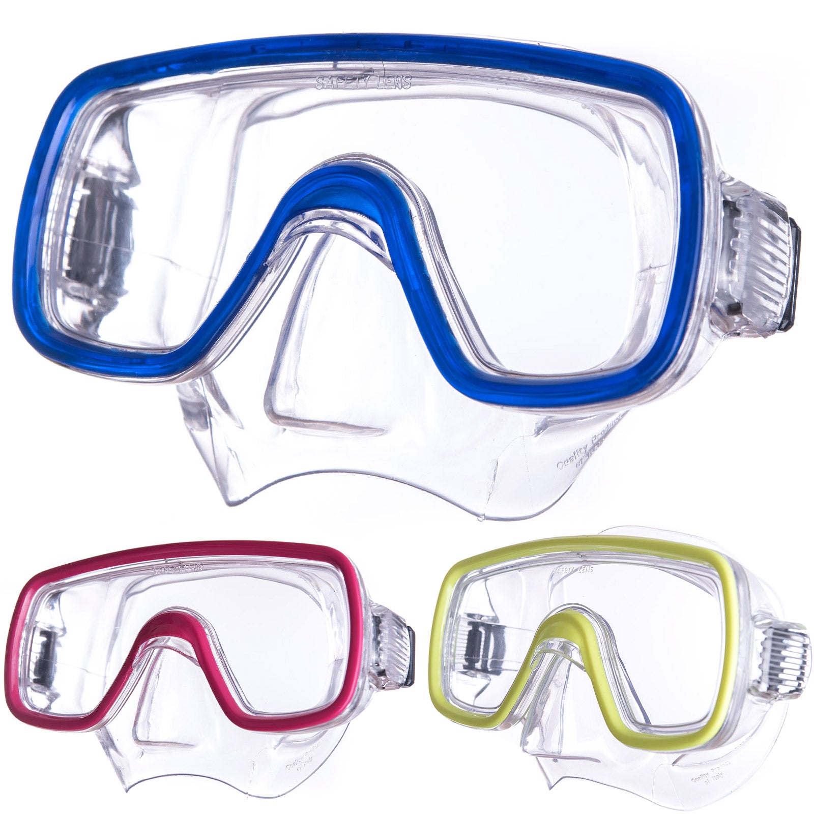 SALVAS Children's Diving Mask Domino Snorkel Diver Swimming Goggles Mask With Nose