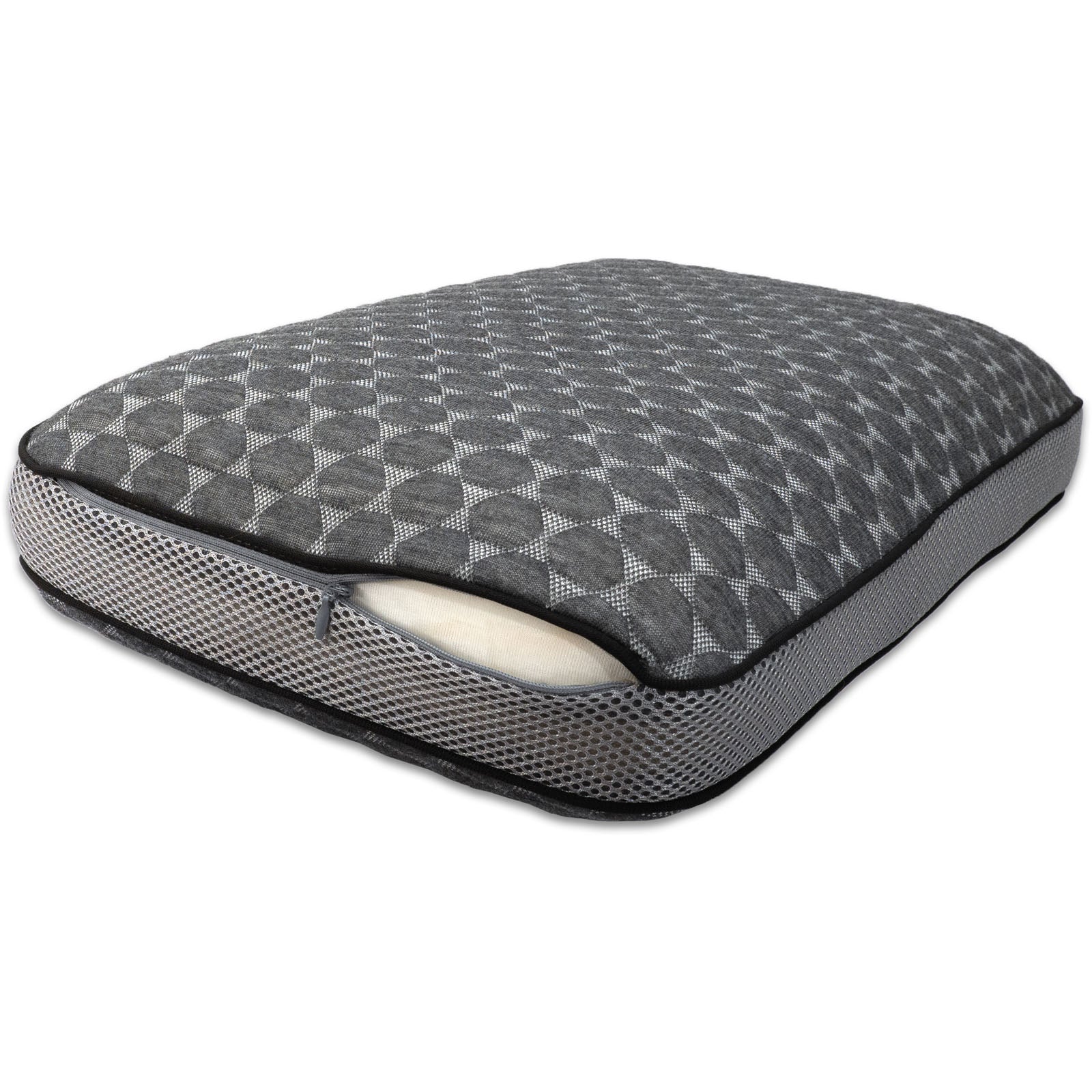 Oreiller de voyage confort humain Brive en mousse à mémoire de forme et bambou 50 x 30