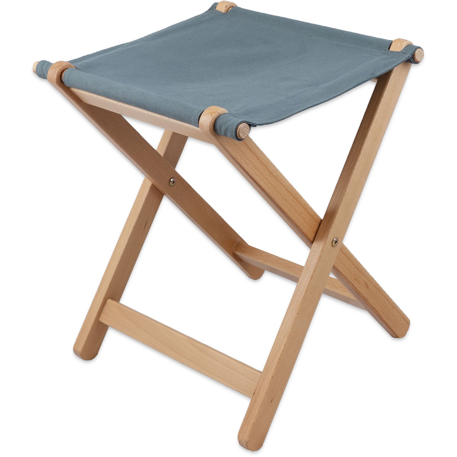 Tabouret pliant HUMAN COMFORT Bages Tabouret de camping rétro Tabouret pliant pliable en bois
