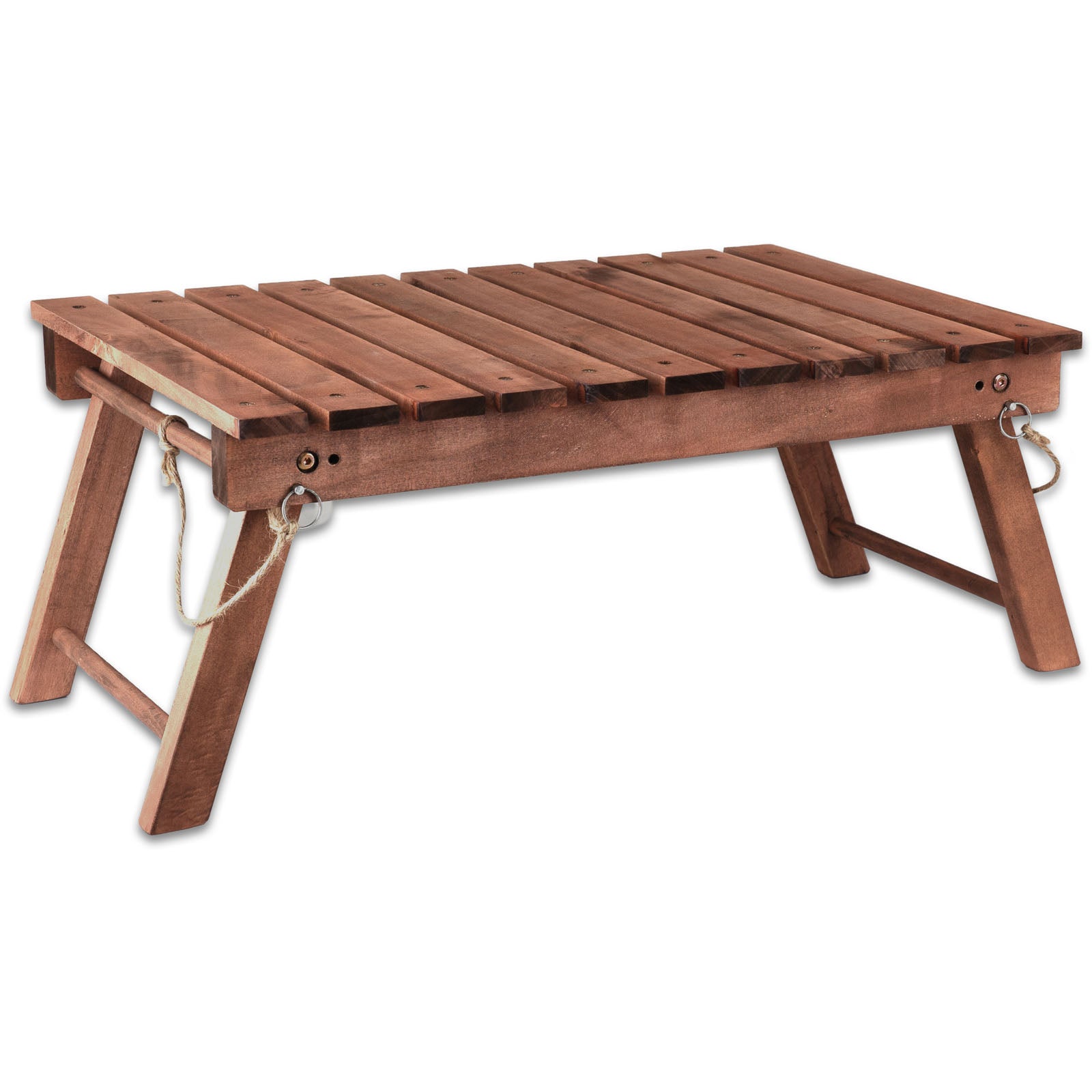 HUMAN COMFORT Campingtisch Jabrun 1 Mini Klapptisch Beistelltisch Falttisch Holz