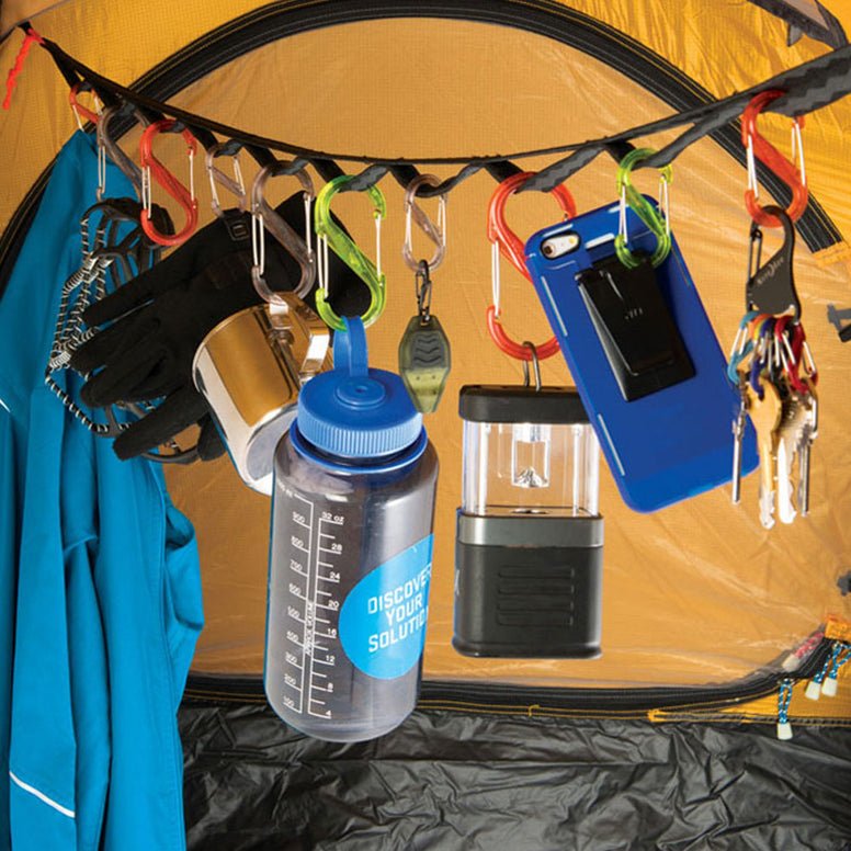 NITE IZE Gear Line Organisationssystem – Karabiner Organizer Camping Zelt Leine