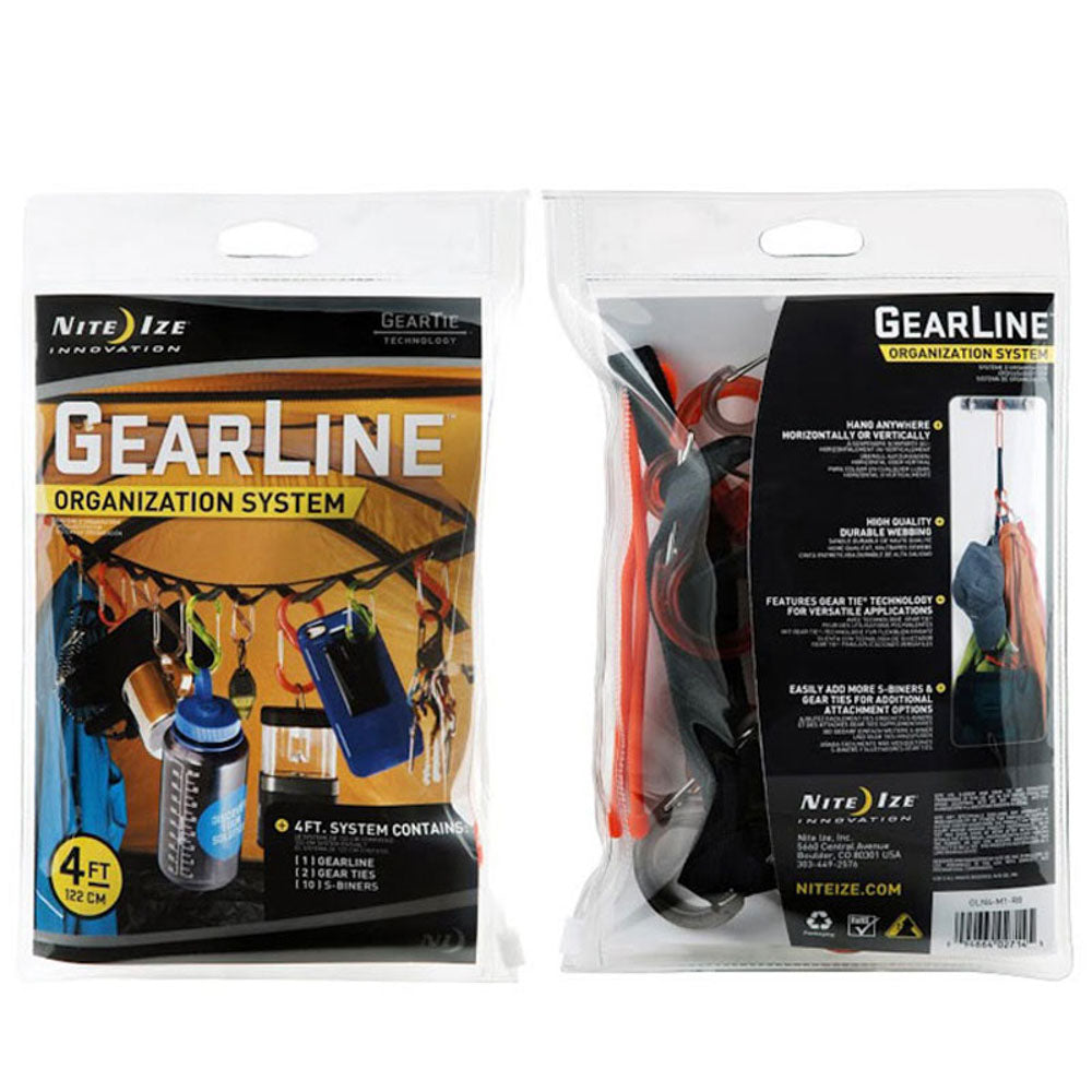 NITE IZE Gear Line Organisationssystem – Karabiner Organizer Camping Zelt Leine