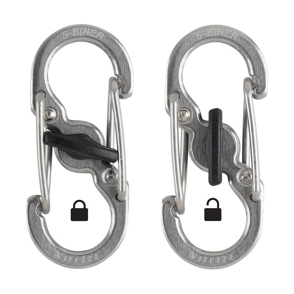 NITE IZE MicroLock S-Biner Mini Karabiner Schnapp Haken Schlüssel Ring Anhänger
