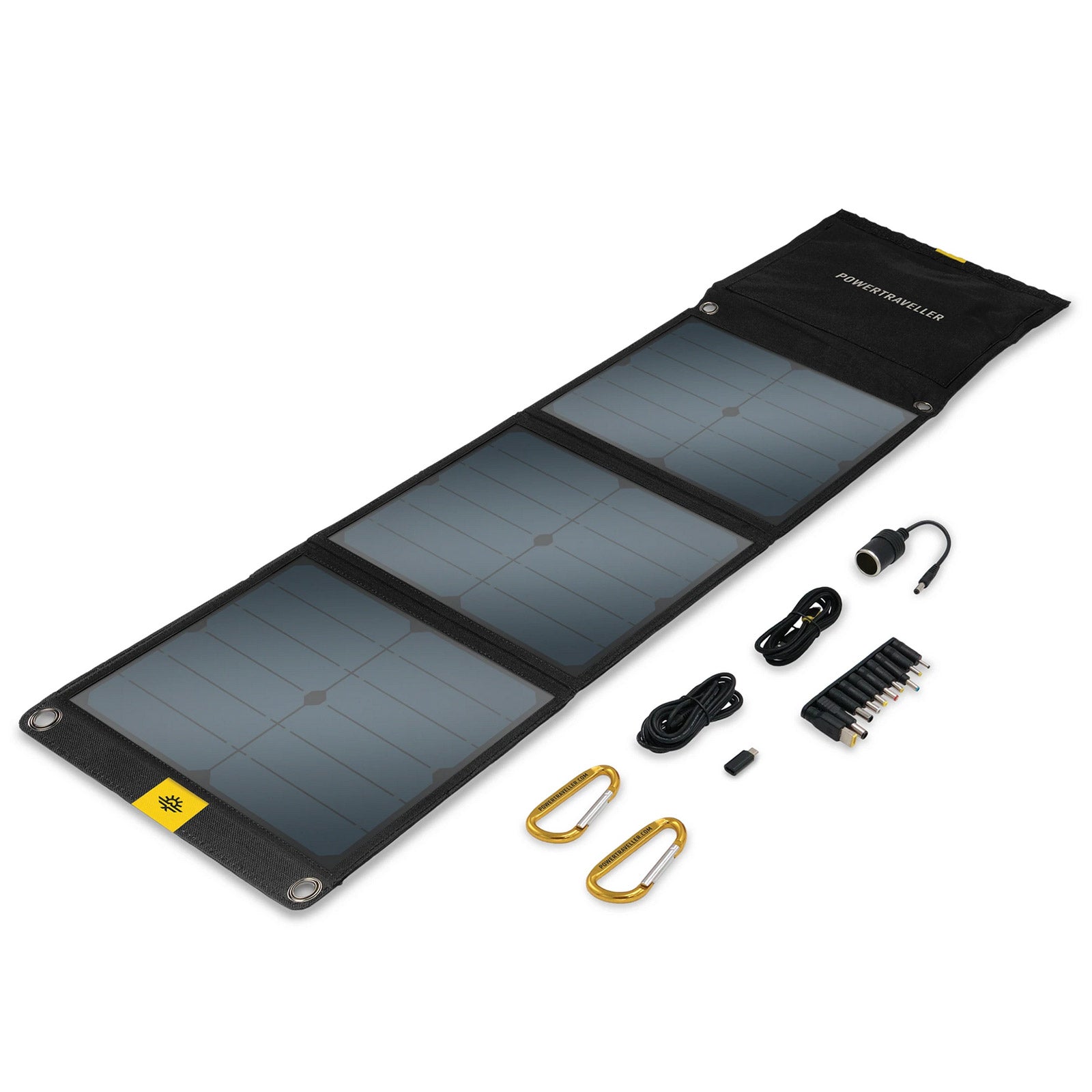 Panneau solaire POWERTRAVELLER Falcon 40 W, chargeur extérieur 5/20 V USB pliable 3 ports